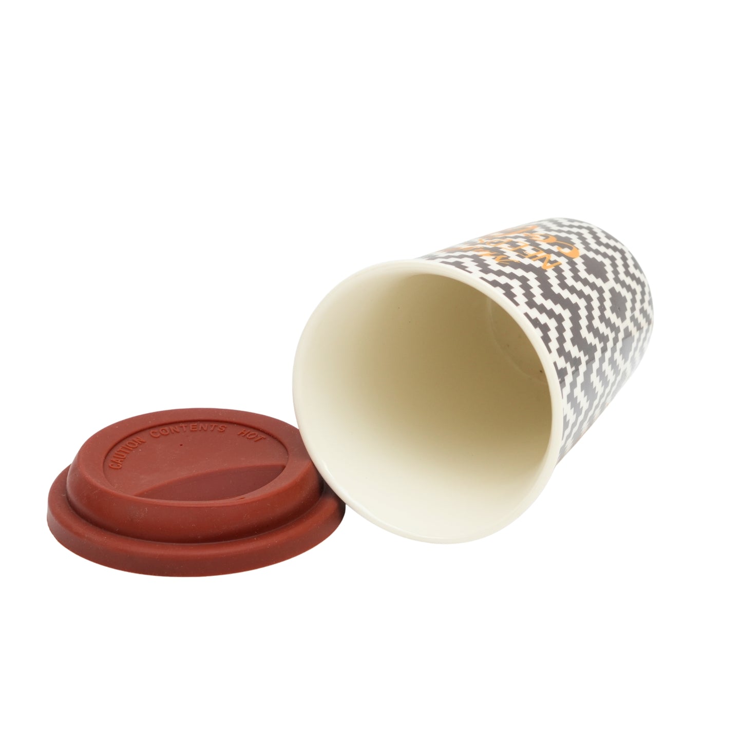 Kookee Ceramic Coffee & Tea Tall Tumbler with Silicone Lid