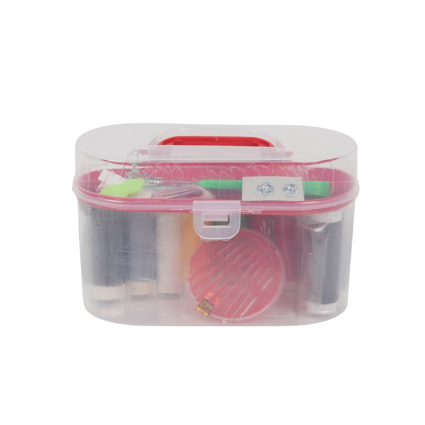 Portable Sewing Kit Box – Multi-Color Threads & Tools Set