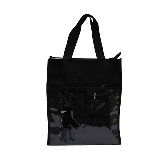 Black unisex aesthetic tote bag