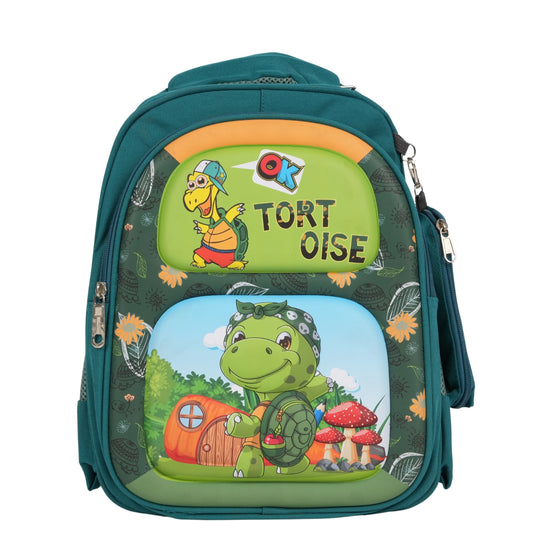 Tortoise Green Color School Bag For Kids