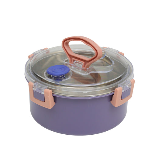 Circular air tight lunch box