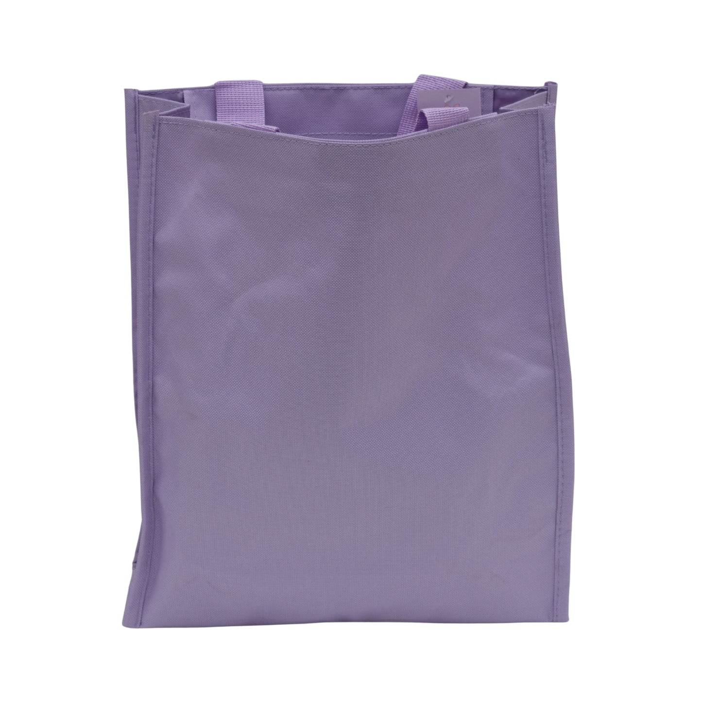 Purple heart shape fur at top tote bag