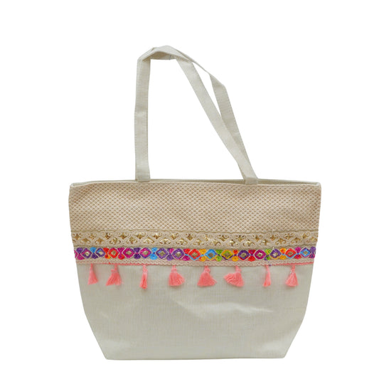 Designer Jute handbag