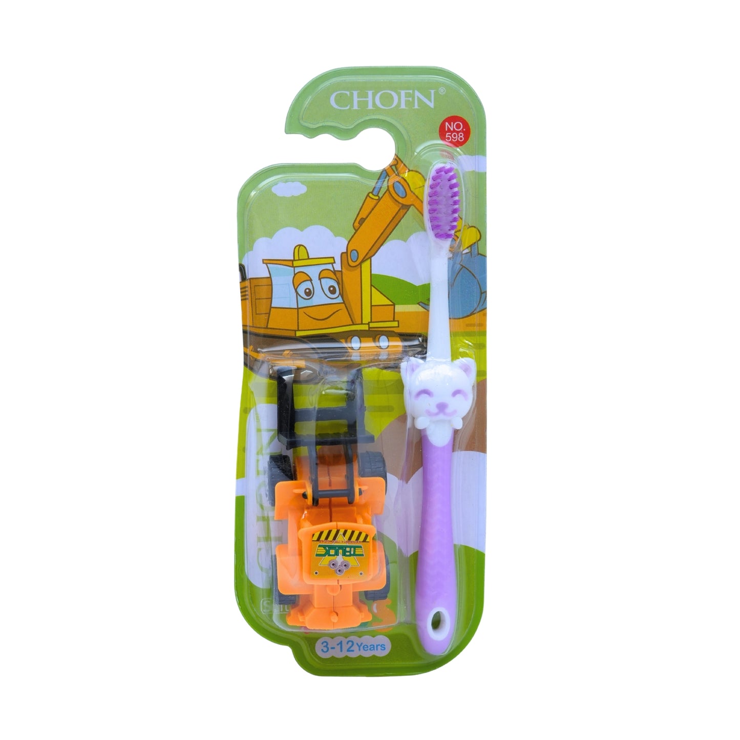 Toothbrush with toy pack of 5