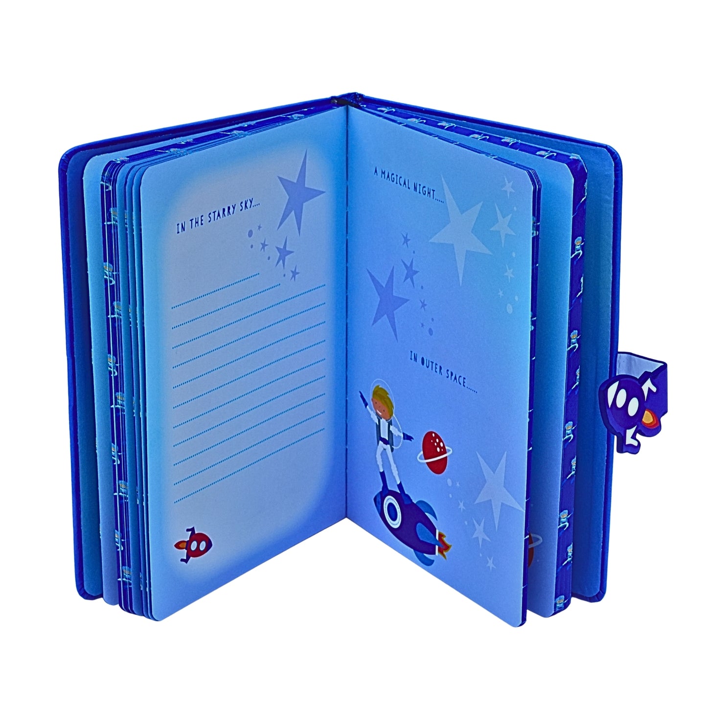 Blue Notebook with Water Color Finish
