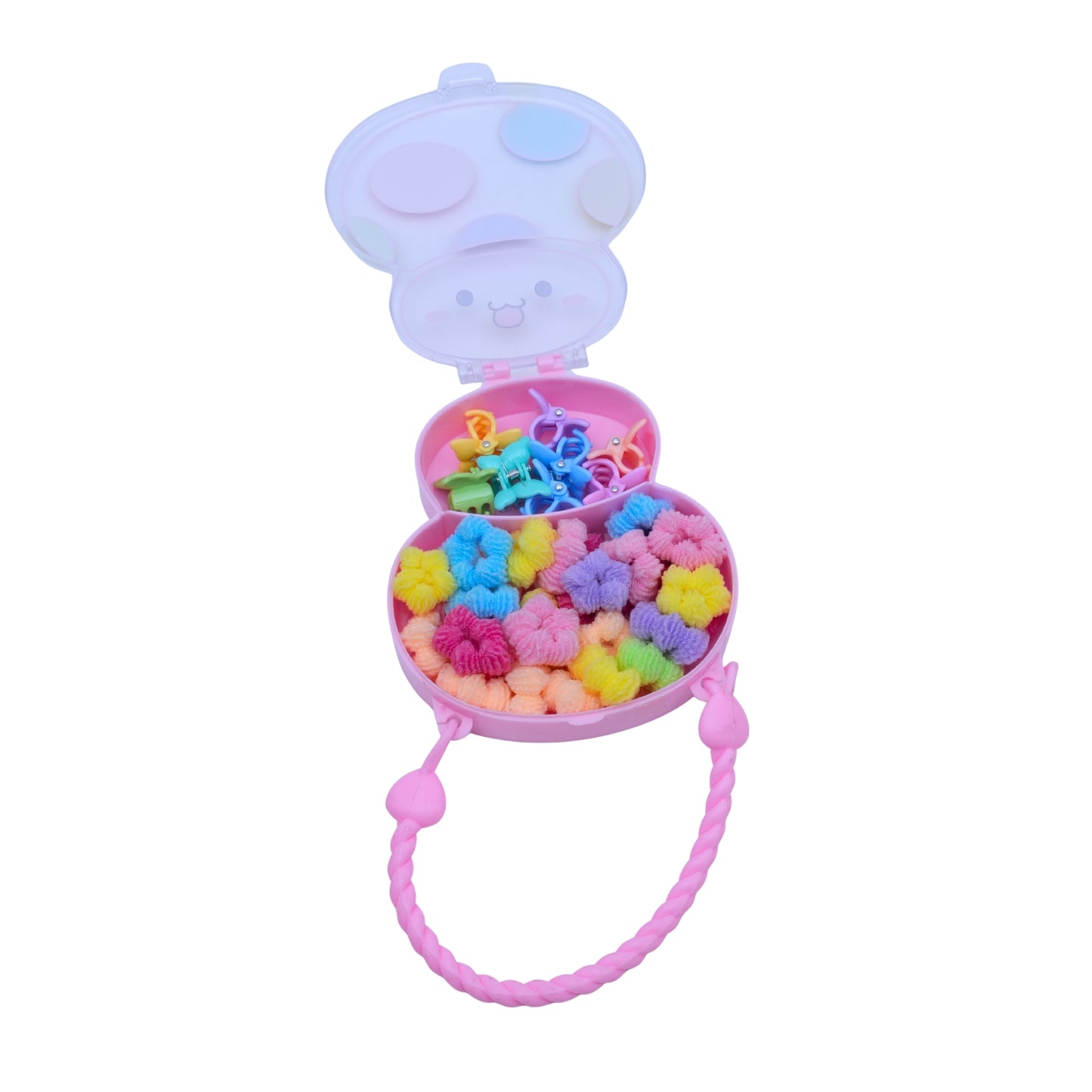 Princess Hair Styling Kit with Beaded Handle Storage Case