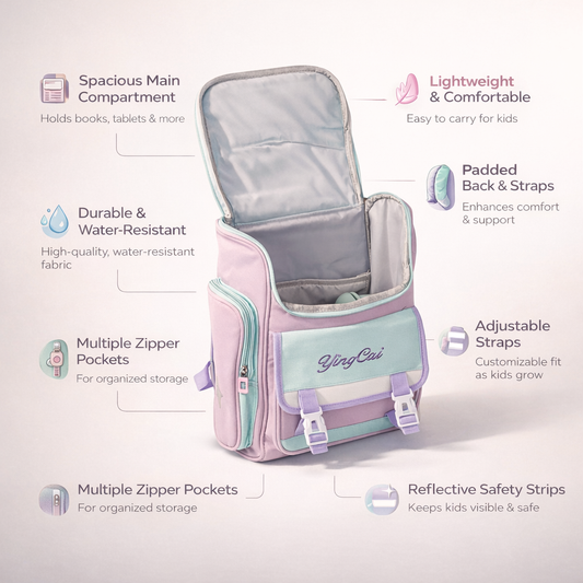 Purple hiking bag pack