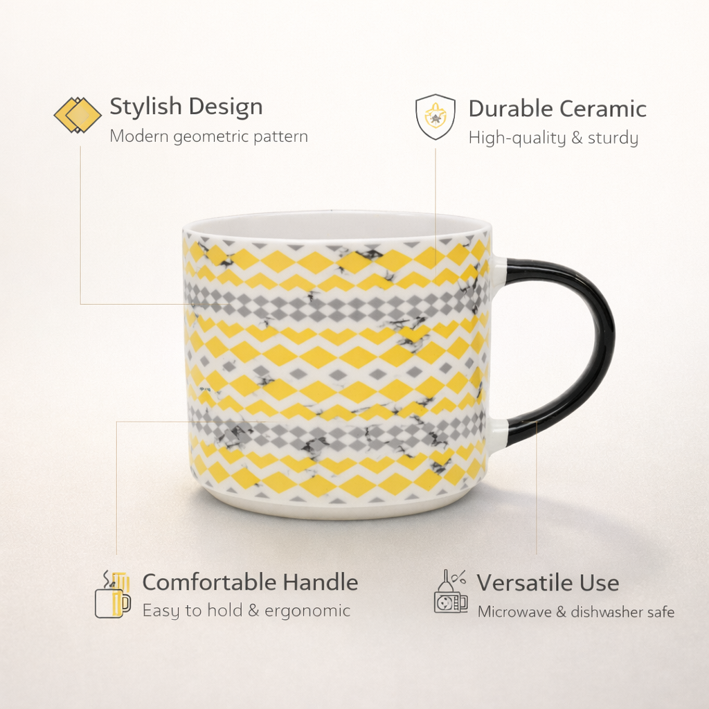 Traditional Block Print Premium Ceramic Mug