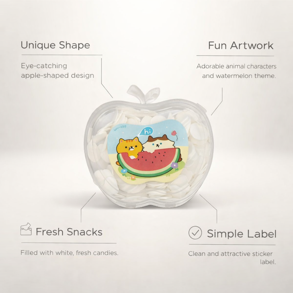 Apple Package Paper Soap Tablets
