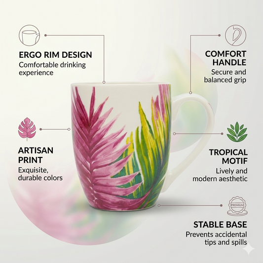 Leaf Printed Premium Ceramic Mug