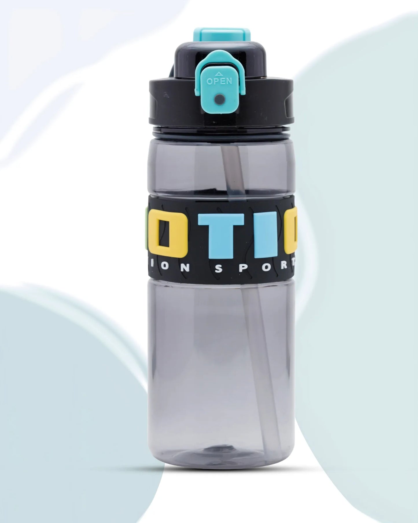 Stylish Straw Sipper Bottle Sky Blue – 1000ml – TUFULA