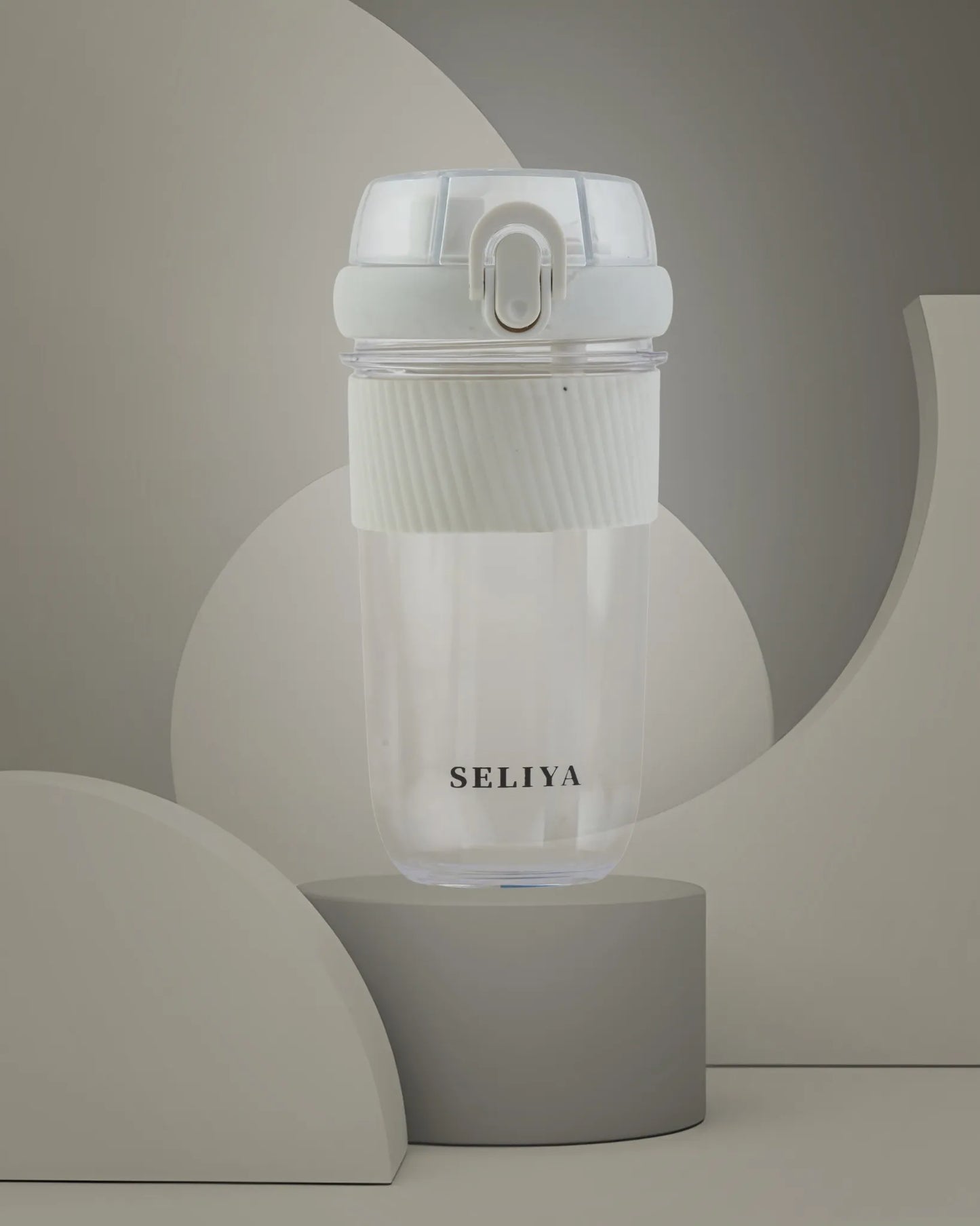 Seliya Travel Bottle Grey – 450ml – Textured Grip – TUFULA