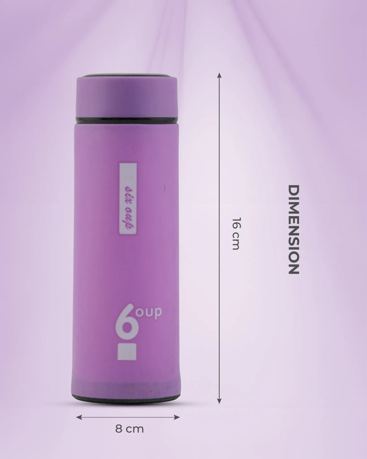 Insulated Thermo Bottle Purple – 500ml Stylish Leak-Proof Glass Bottle