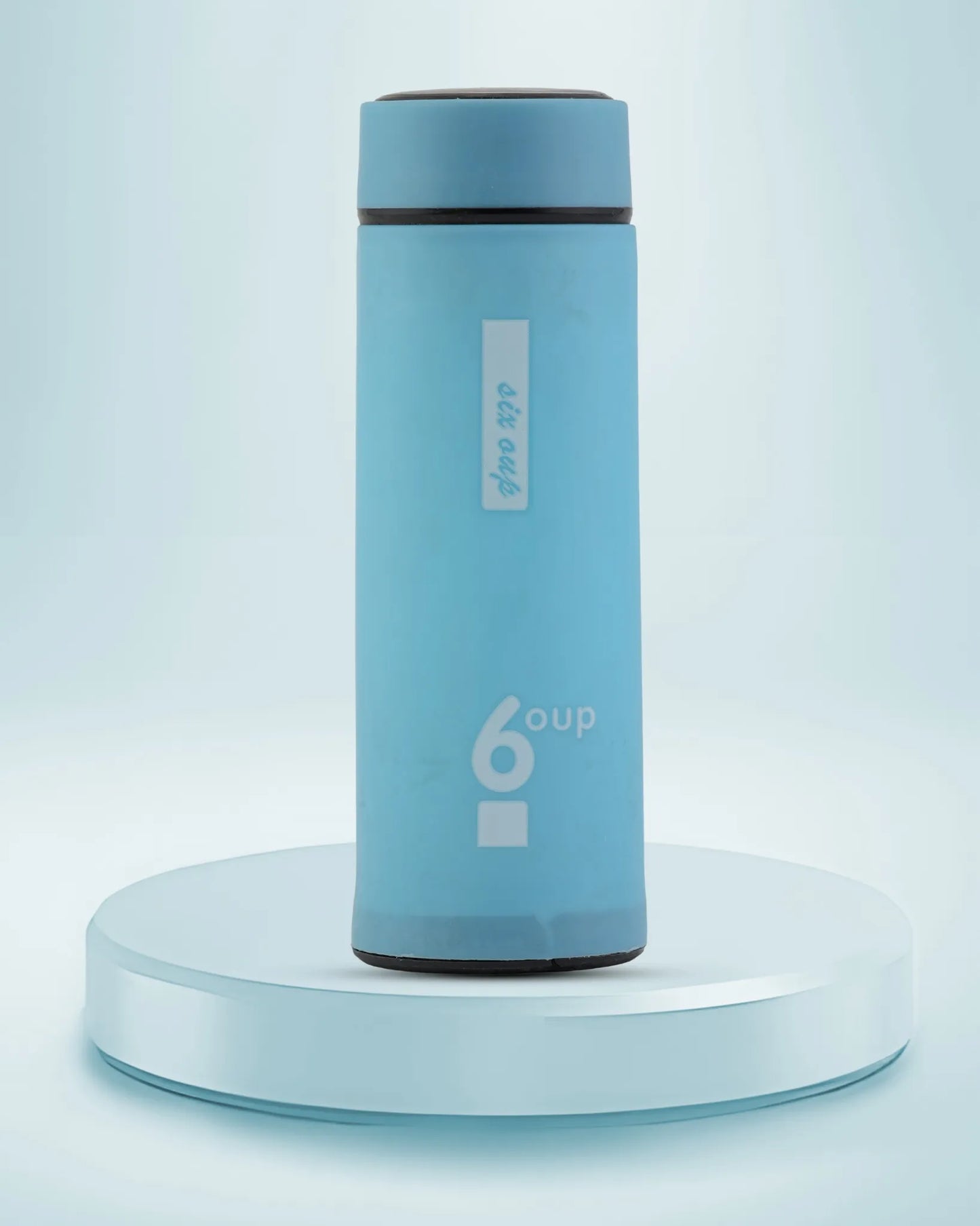 Insulated Thermo Bottle Skyblue – 500ml Elegant Glass Thermo Bottle