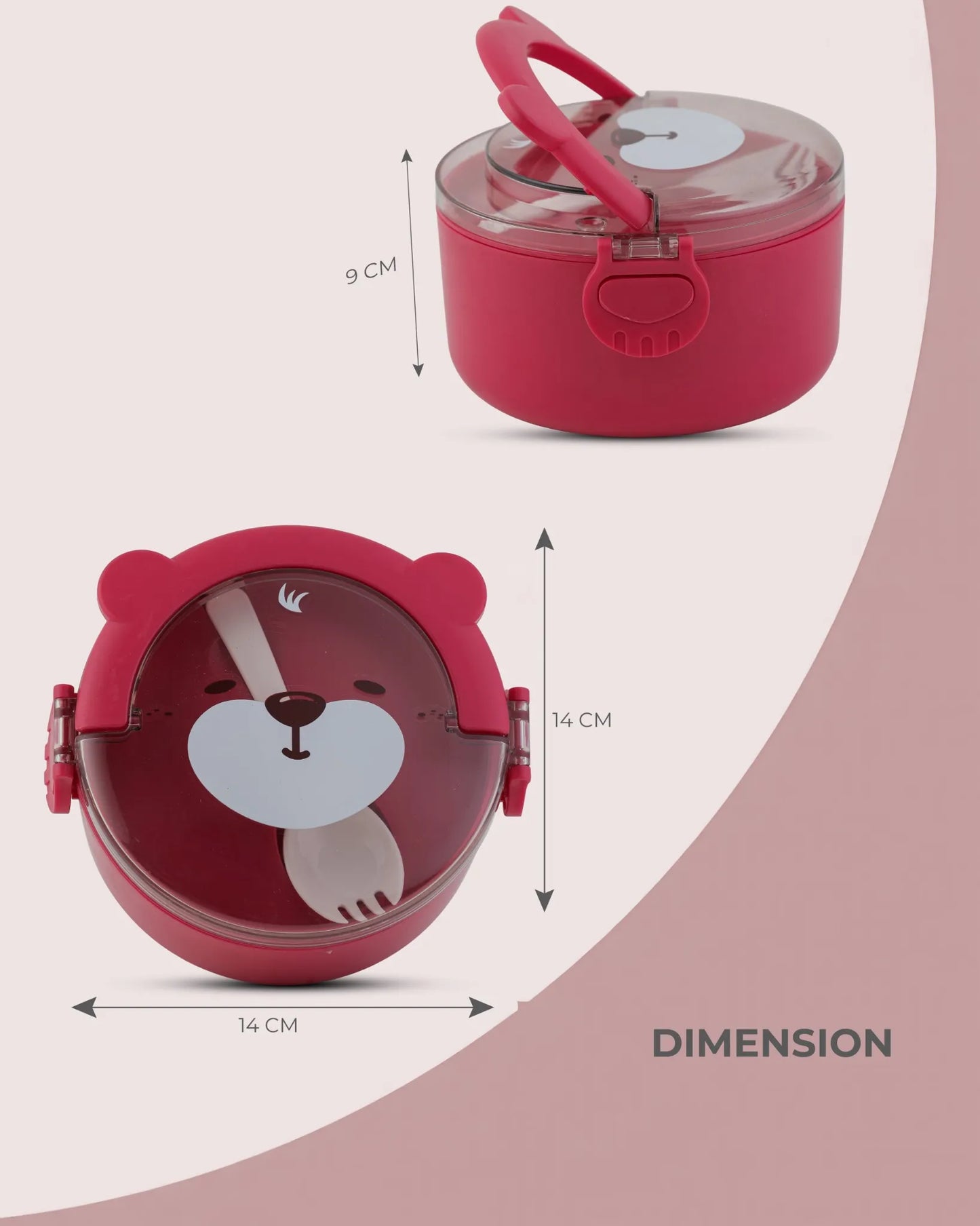 Red Everyday Round Lunch Box 260g – TUFULA