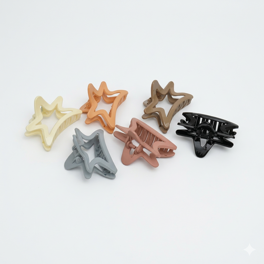 Fashionable Daily Use clutcher & Clips For Girls ( set of 6 )