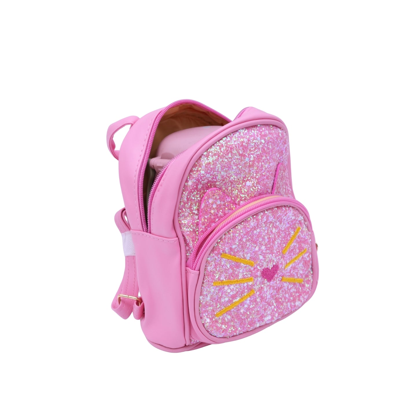 Pink Fancy Bag With Sparkle Designs For Girls