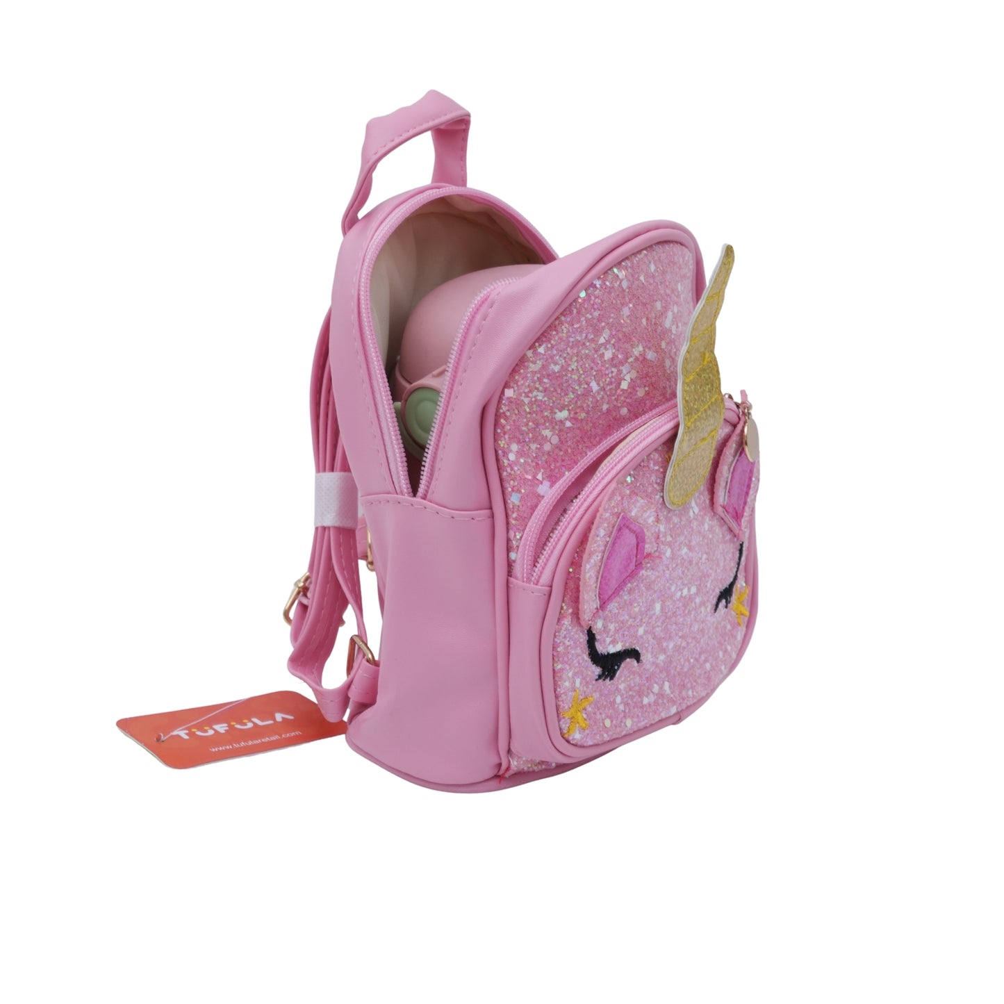 Pink Fancy Bag With Sparkle Designs For Girls