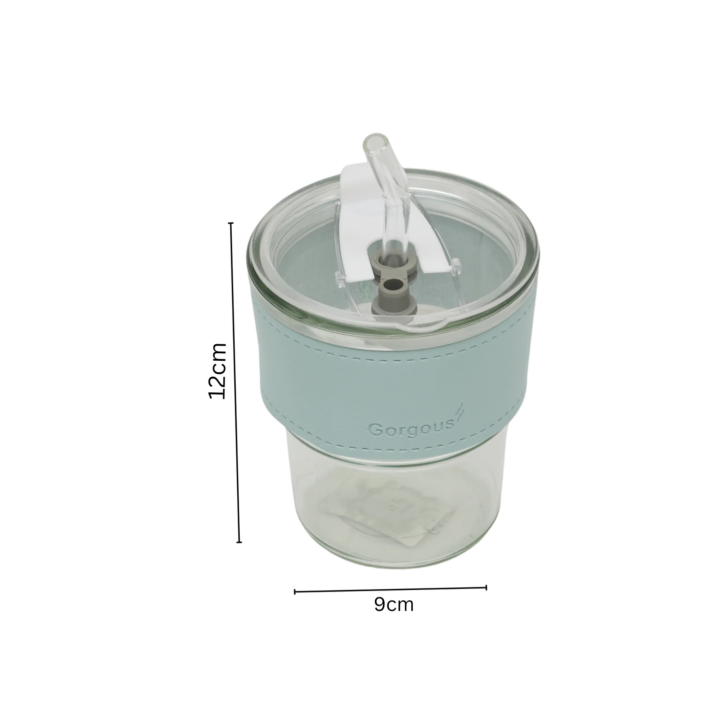 Reusable glass coffee sipper mugs with lid and multipurpose drinking glasses tumbler with leather cover