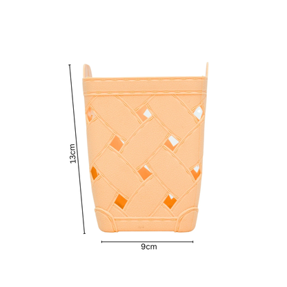 Plastic storage basket