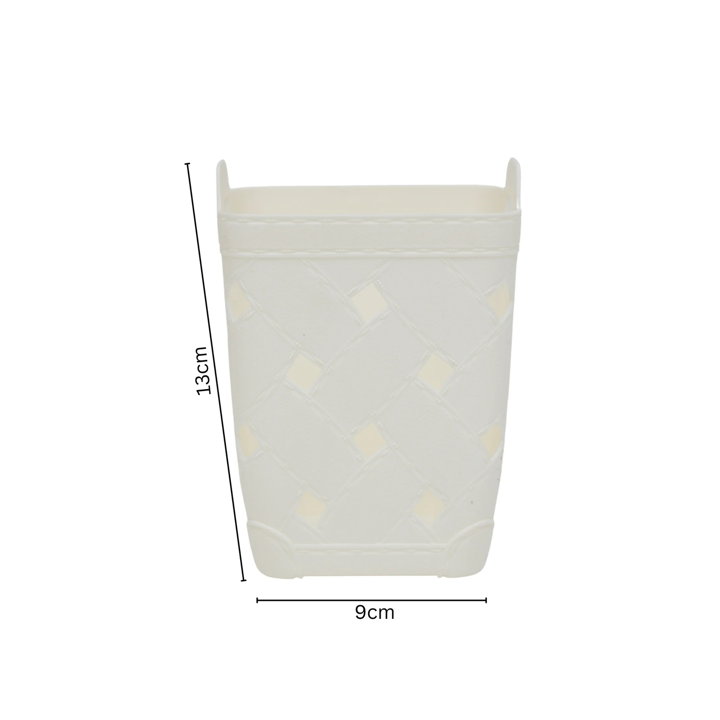 Plastic storage basket