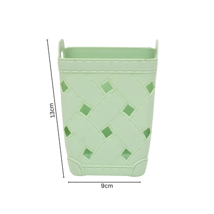 Plastic storage basket