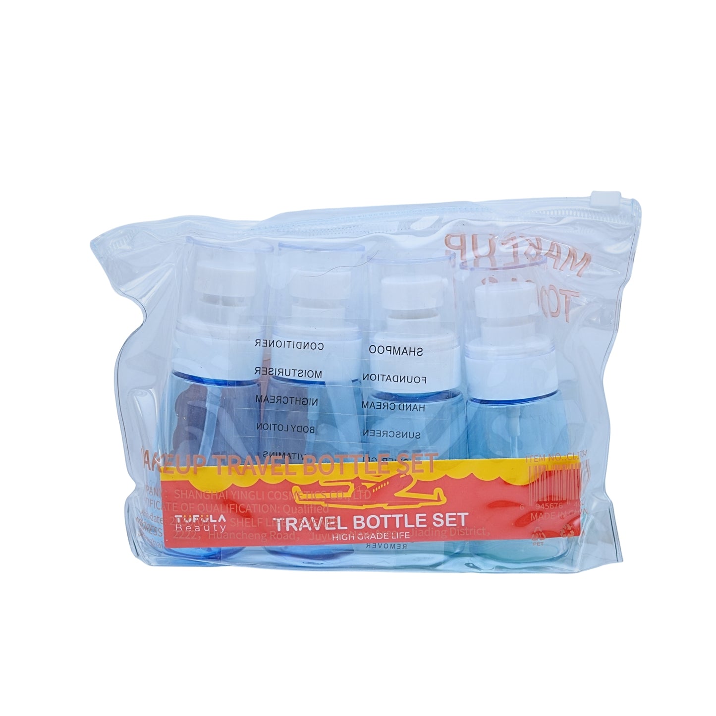 Mini travel bottle set