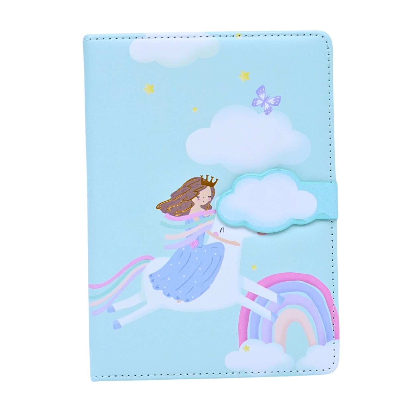 Blue Notebook with Water Color Finish