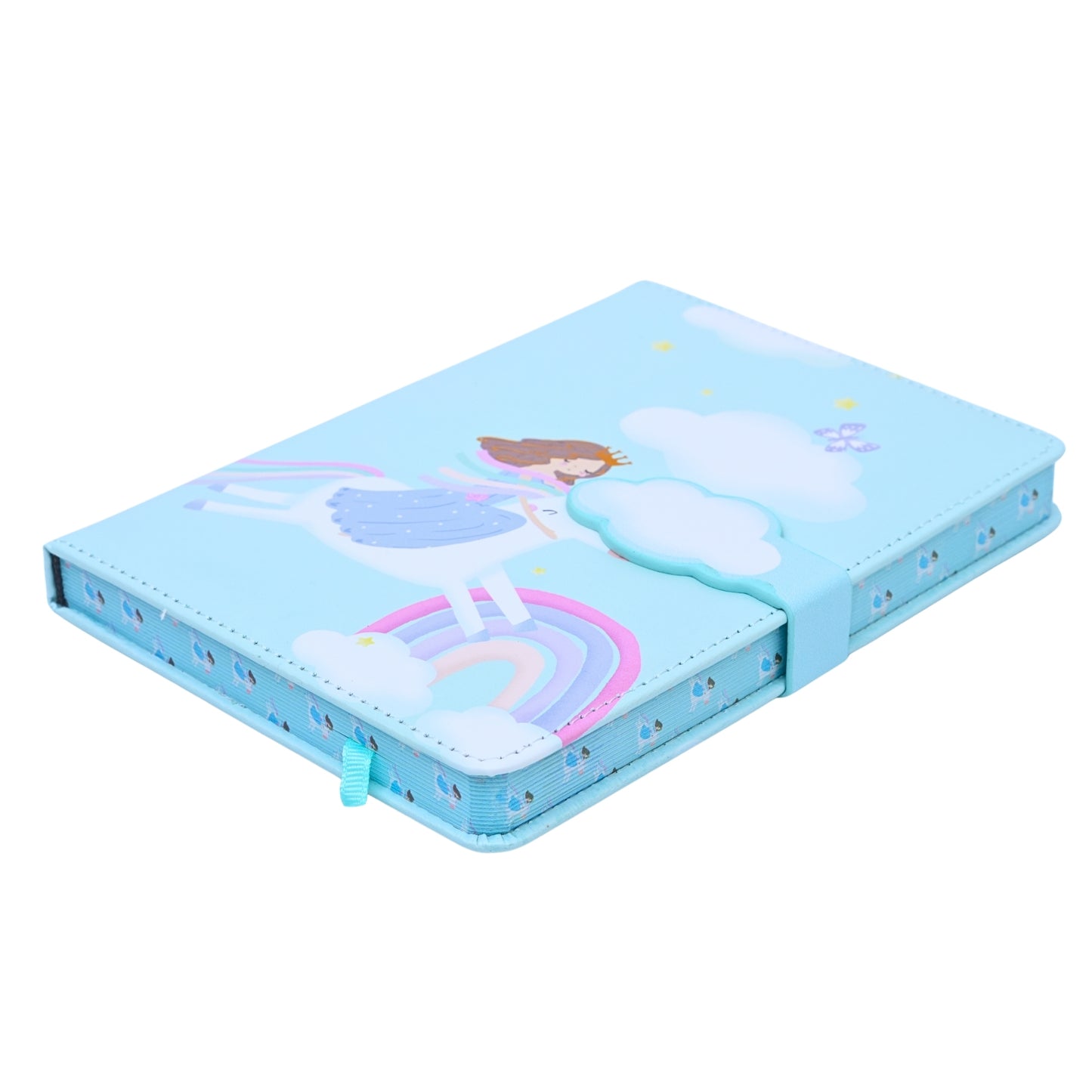 Blue Notebook with Water Color Finish