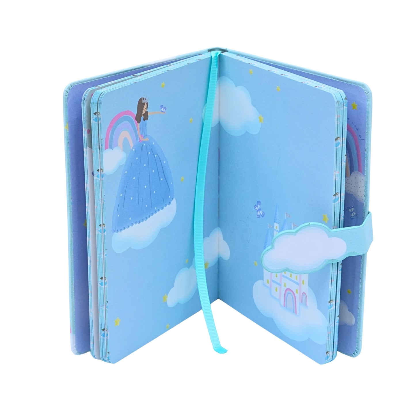 Blue Notebook with Water Color Finish