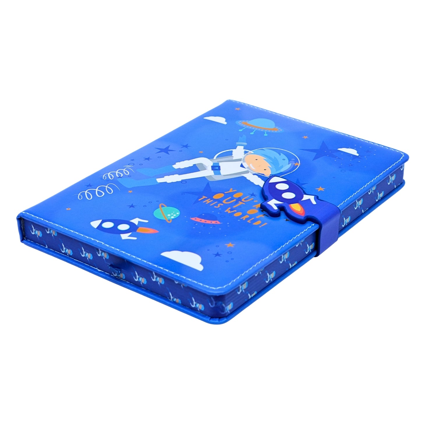 Blue Notebook with Water Color Finish