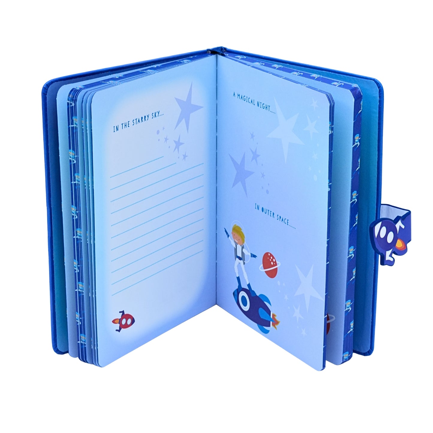Blue Notebook with Water Color Finish