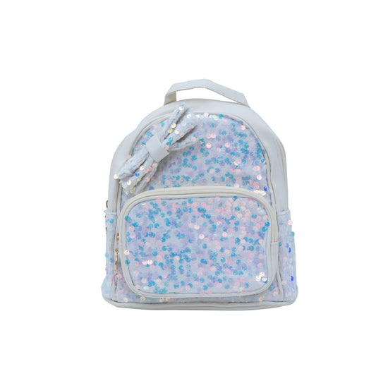 White Fancy Bag With Sparkle Designs For Girls