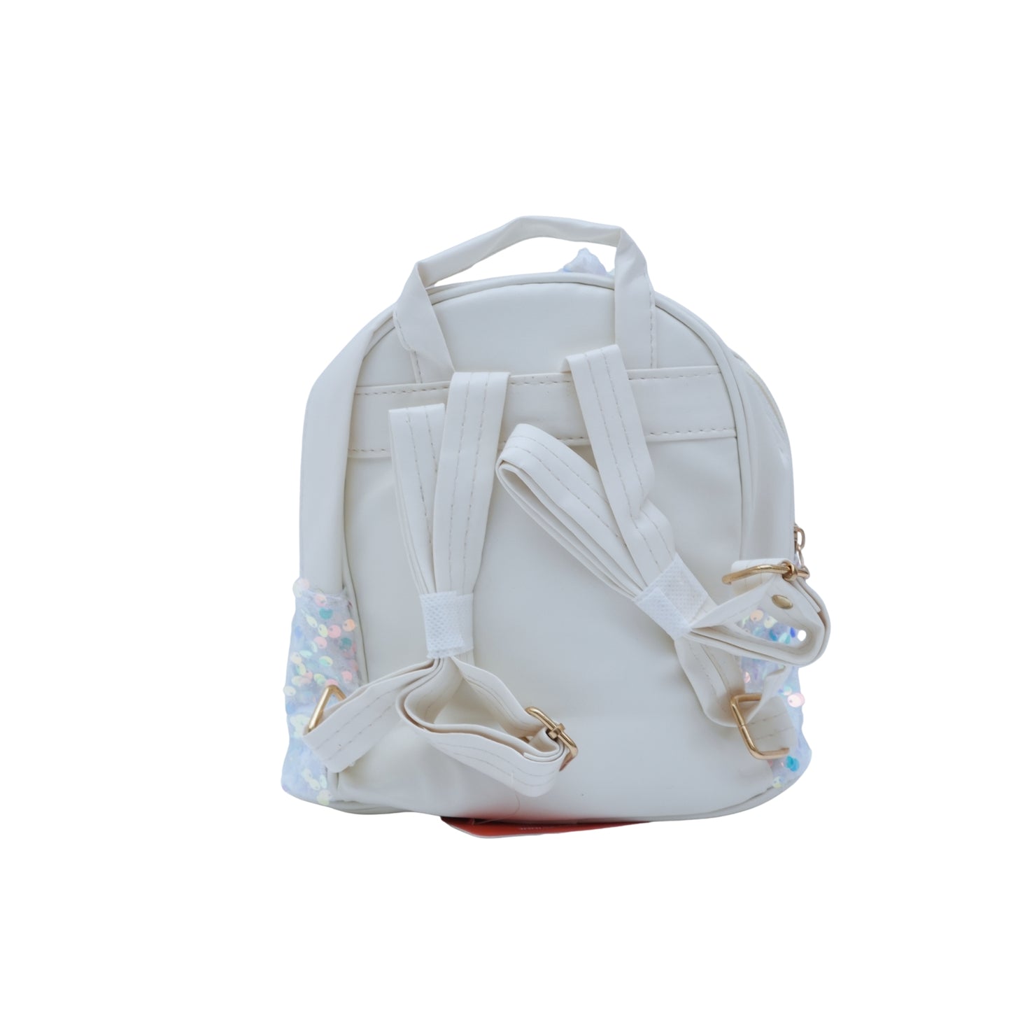 White Fancy Bag With Sparkle Designs For Girls