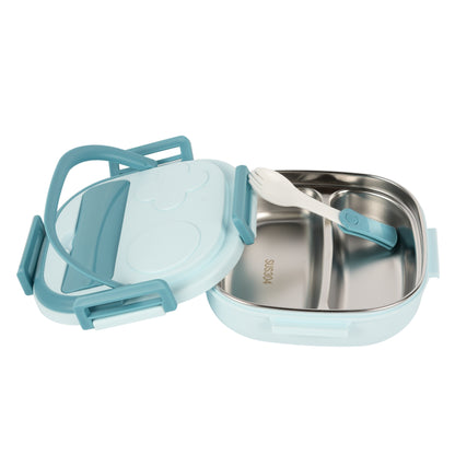 Steel Compartment Lunch Box With Handle
