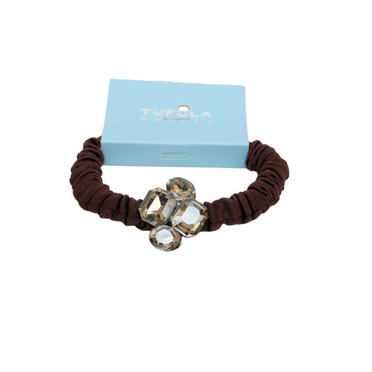 Mini Elastic Hair Ties - Coffee & Cream Collection ( Pack of 4)