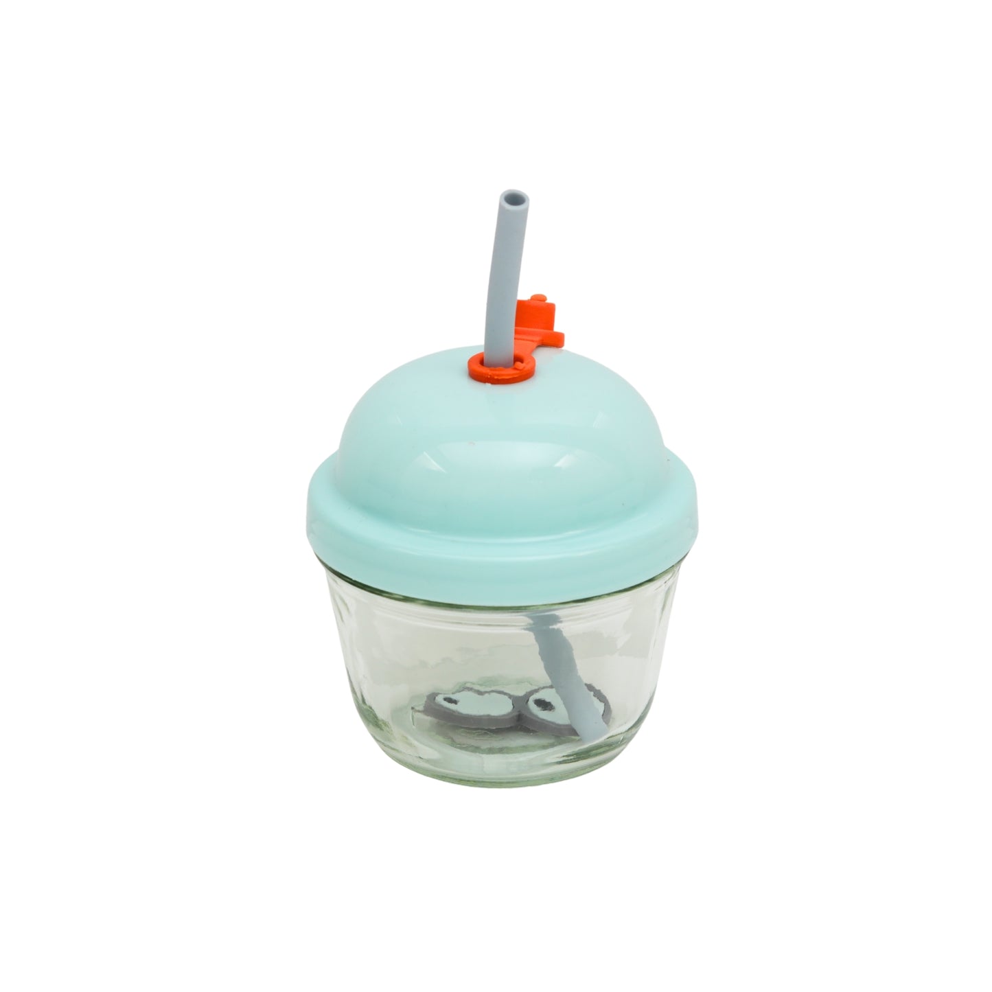 Small cute bottle with straw