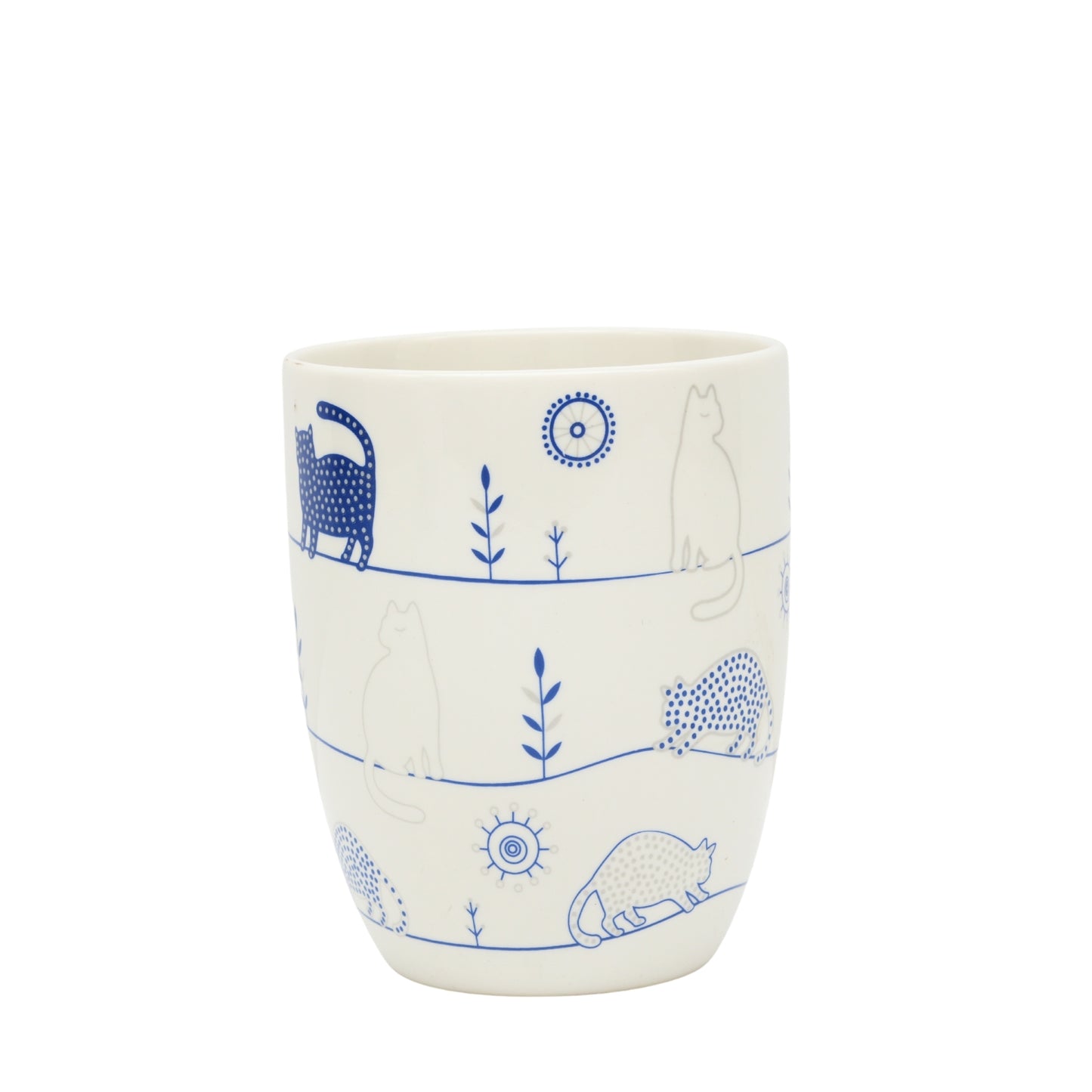 Light Color Blue Pottery Ceramic Mug