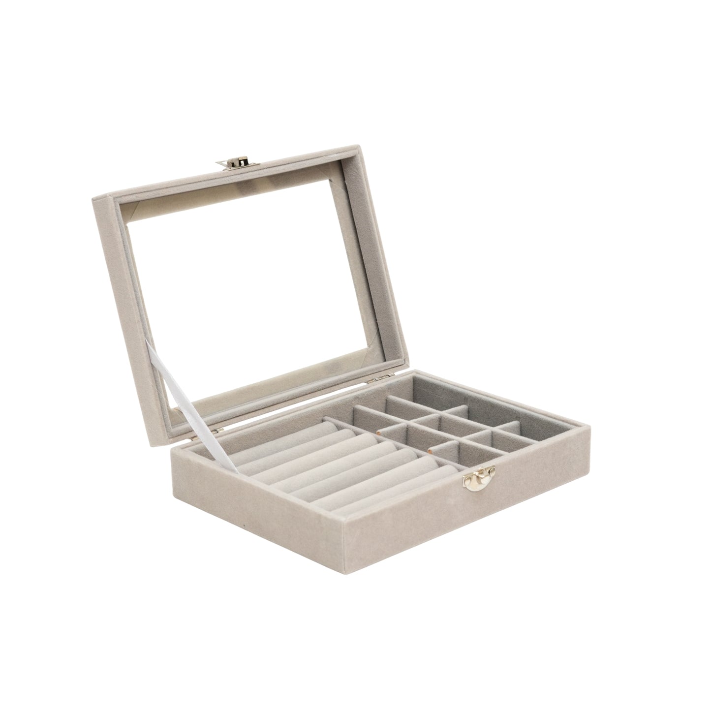 Aesthetic Light Weight Jewelry Box With Transparent See Through