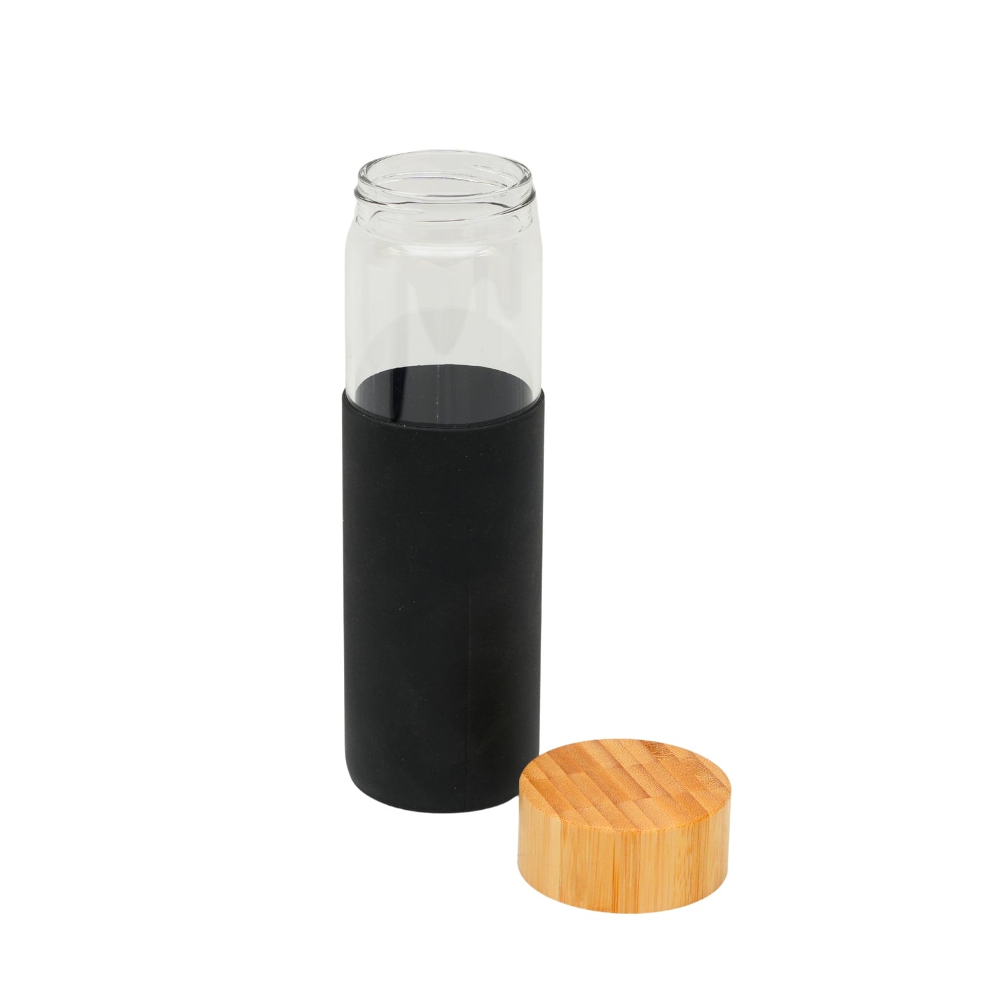 Borosilicate glass bottle with different silicon sleeve