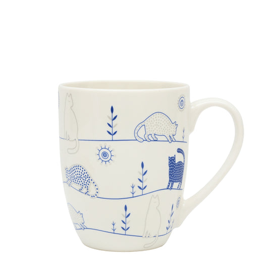 Light Color Blue Pottery Ceramic Mug