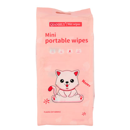 Mini portable wipes