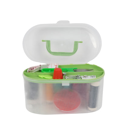 Portable Sewing Kit Box – Multi-Color Threads & Tools Set