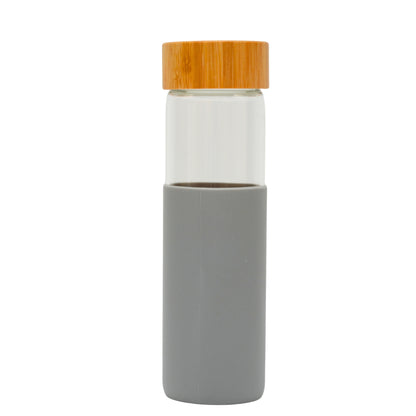 Borosilicate glass bottle with different silicon sleeve