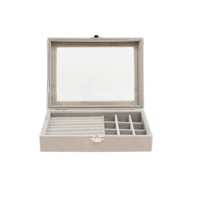 Aesthetic Light Weight Jewelry Box With Transparent See Through