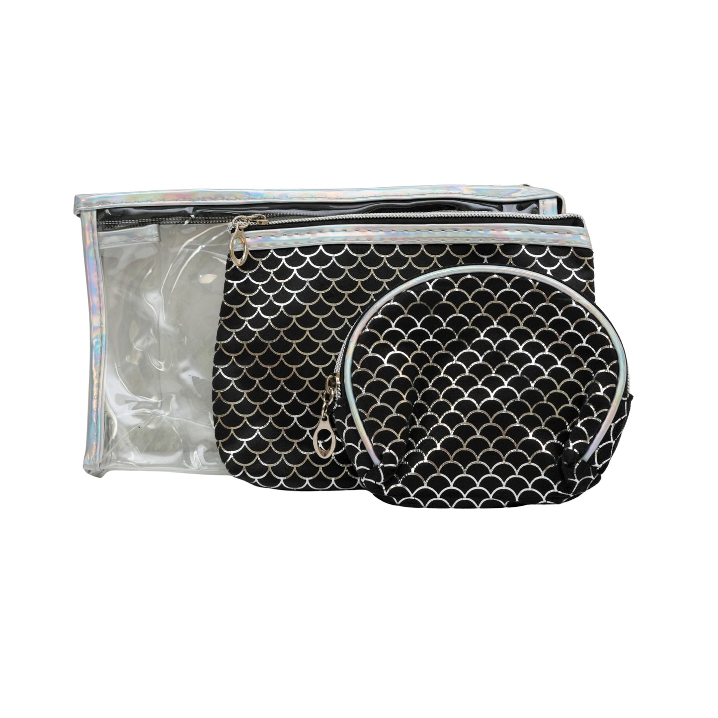 Multi-purpose Travel Cosmetic / Toiletry Pouch - Set of 3