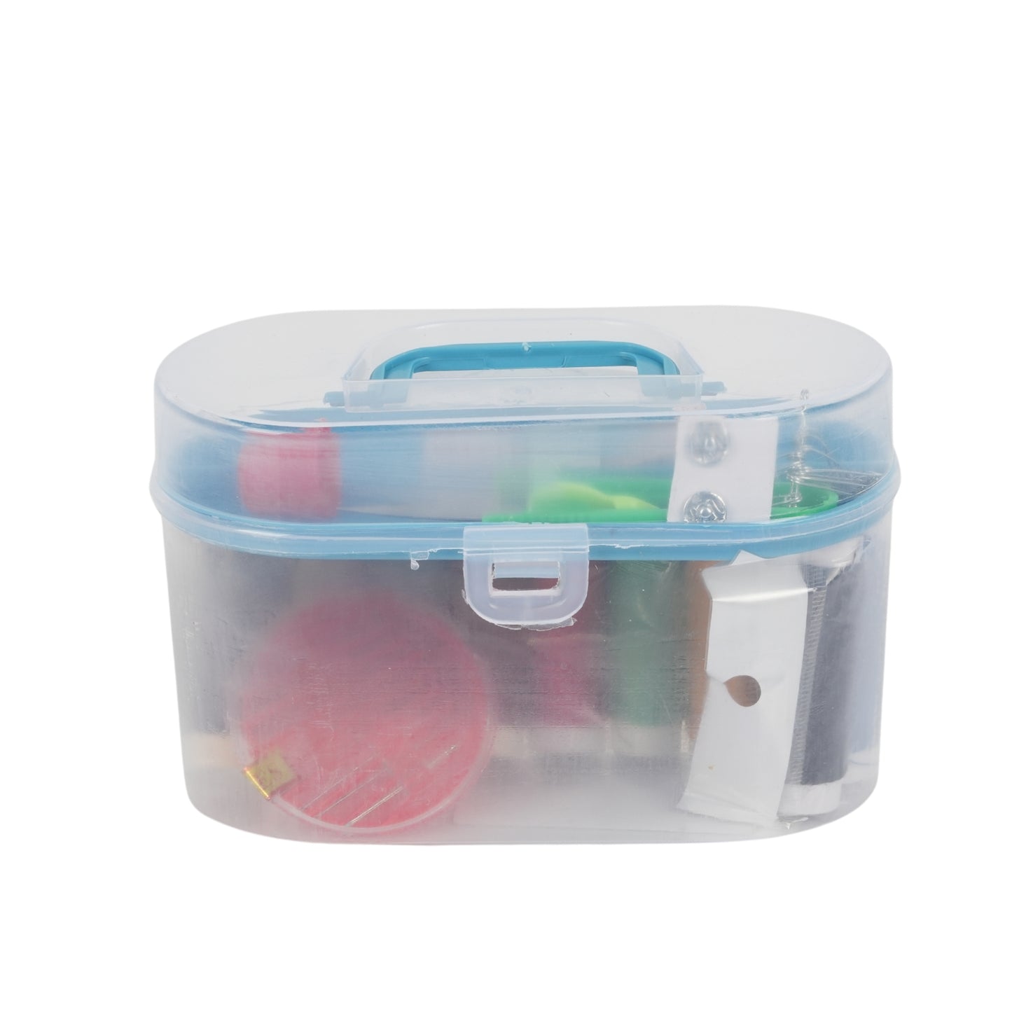Portable Sewing Kit Box – Multi-Color Threads & Tools Set