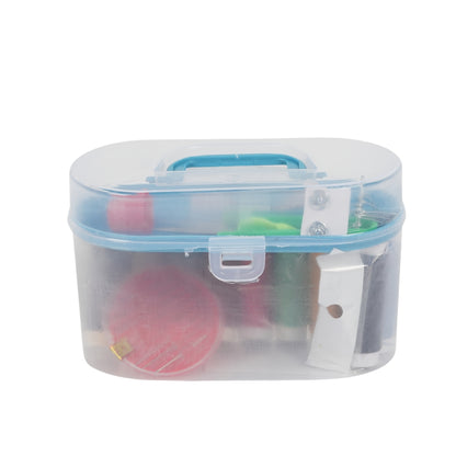 Portable Sewing Kit Box – Multi-Color Threads & Tools Set