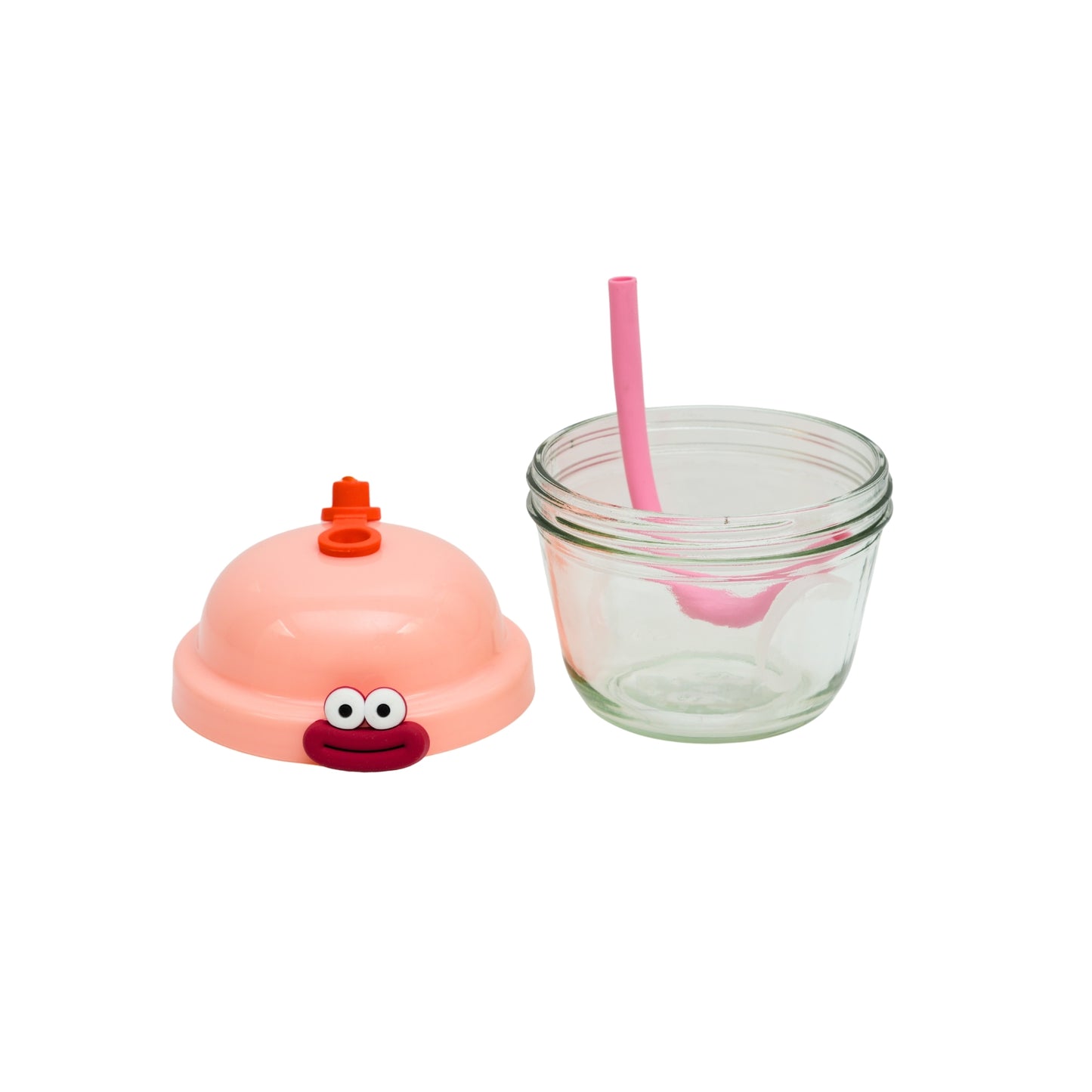 Small cute bottle with straw