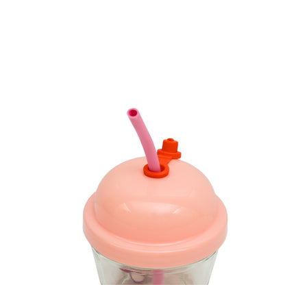 Small cute bottle with straw